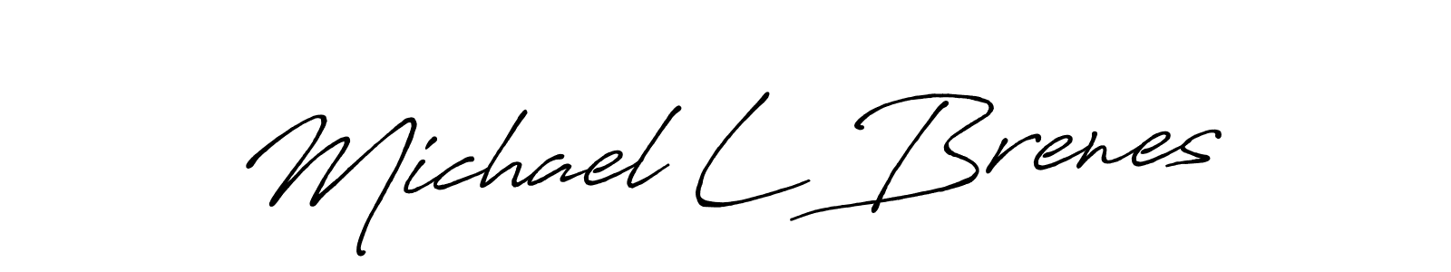 This is the best signature style for the Michael L Brenes name. Also you like these signature font (Antro_Vectra_Bolder). Mix name signature. Michael L Brenes signature style 7 images and pictures png