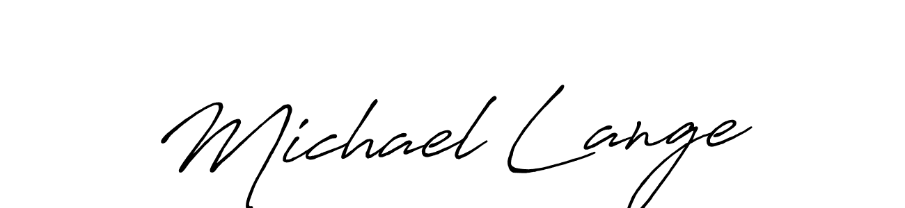 Create a beautiful signature design for name Michael Lange. With this signature (Antro_Vectra_Bolder) fonts, you can make a handwritten signature for free. Michael Lange signature style 7 images and pictures png