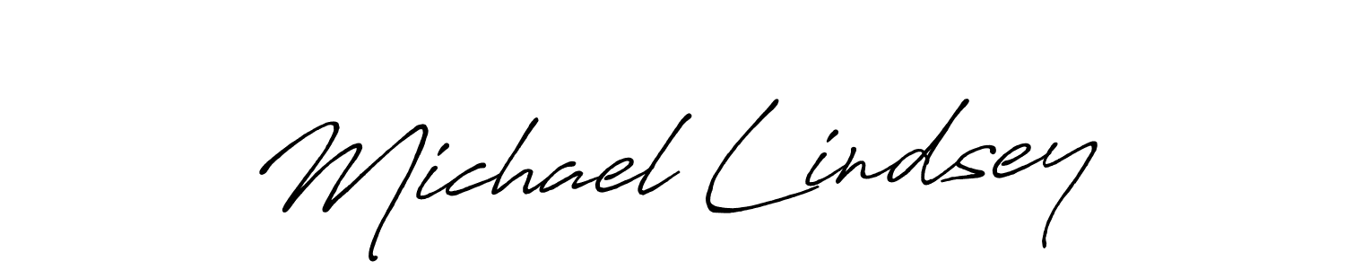 Michael Lindsey stylish signature style. Best Handwritten Sign (Antro_Vectra_Bolder) for my name. Handwritten Signature Collection Ideas for my name Michael Lindsey. Michael Lindsey signature style 7 images and pictures png