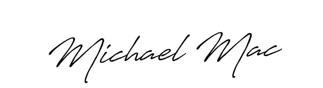 Use a signature maker to create a handwritten signature online. With this signature software, you can design (Antro_Vectra_Bolder) your own signature for name Michael Mac. Michael Mac signature style 7 images and pictures png
