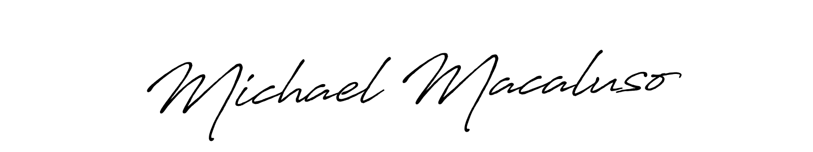 Also we have Michael Macaluso name is the best signature style. Create professional handwritten signature collection using Antro_Vectra_Bolder autograph style. Michael Macaluso signature style 7 images and pictures png