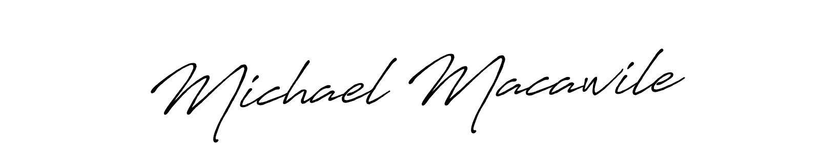 It looks lik you need a new signature style for name Michael Macawile. Design unique handwritten (Antro_Vectra_Bolder) signature with our free signature maker in just a few clicks. Michael Macawile signature style 7 images and pictures png