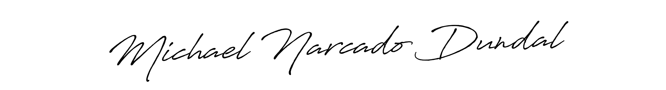 Make a short Michael Narcado Dundal signature style. Manage your documents anywhere anytime using Antro_Vectra_Bolder. Create and add eSignatures, submit forms, share and send files easily. Michael Narcado Dundal signature style 7 images and pictures png