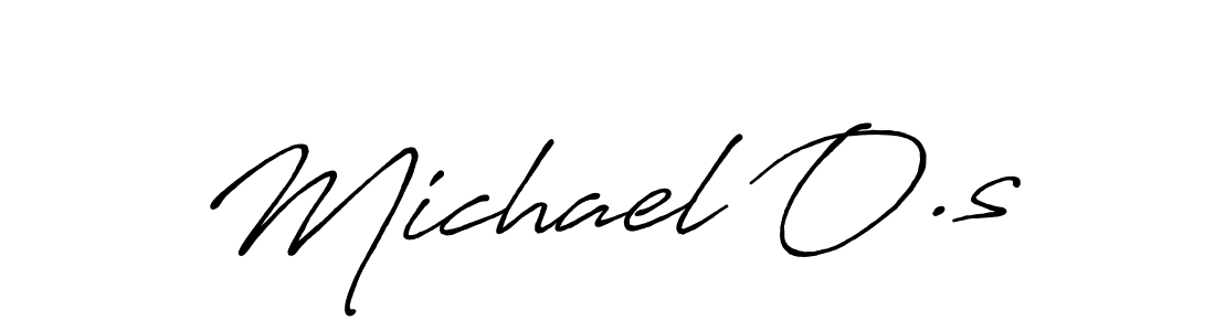 The best way (Antro_Vectra_Bolder) to make a short signature is to pick only two or three words in your name. The name Michael O.s include a total of six letters. For converting this name. Michael O.s signature style 7 images and pictures png