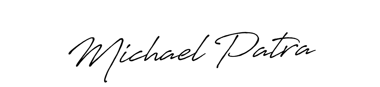 Michael Patra stylish signature style. Best Handwritten Sign (Antro_Vectra_Bolder) for my name. Handwritten Signature Collection Ideas for my name Michael Patra. Michael Patra signature style 7 images and pictures png