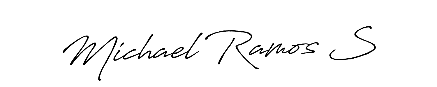 Also You can easily find your signature by using the search form. We will create Michael Ramos S name handwritten signature images for you free of cost using Antro_Vectra_Bolder sign style. Michael Ramos S signature style 7 images and pictures png