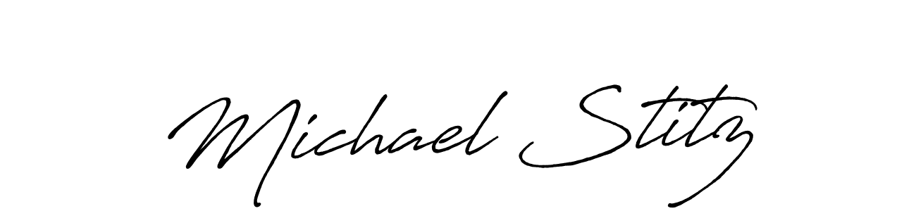 Similarly Antro_Vectra_Bolder is the best handwritten signature design. Signature creator online .You can use it as an online autograph creator for name Michael Stitz. Michael Stitz signature style 7 images and pictures png