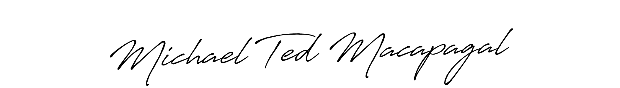 Antro_Vectra_Bolder is a professional signature style that is perfect for those who want to add a touch of class to their signature. It is also a great choice for those who want to make their signature more unique. Get Michael Ted Macapagal name to fancy signature for free. Michael Ted Macapagal signature style 7 images and pictures png