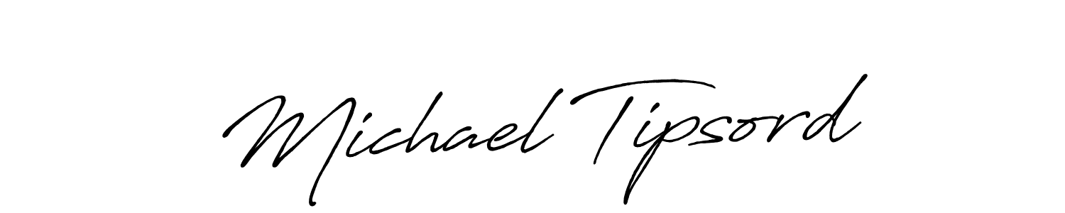 Michael Tipsord stylish signature style. Best Handwritten Sign (Antro_Vectra_Bolder) for my name. Handwritten Signature Collection Ideas for my name Michael Tipsord. Michael Tipsord signature style 7 images and pictures png