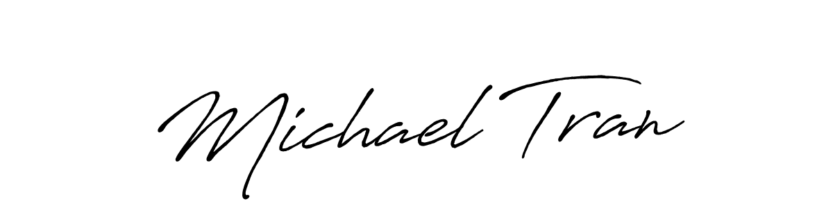 Design your own signature with our free online signature maker. With this signature software, you can create a handwritten (Antro_Vectra_Bolder) signature for name Michael Tran. Michael Tran signature style 7 images and pictures png
