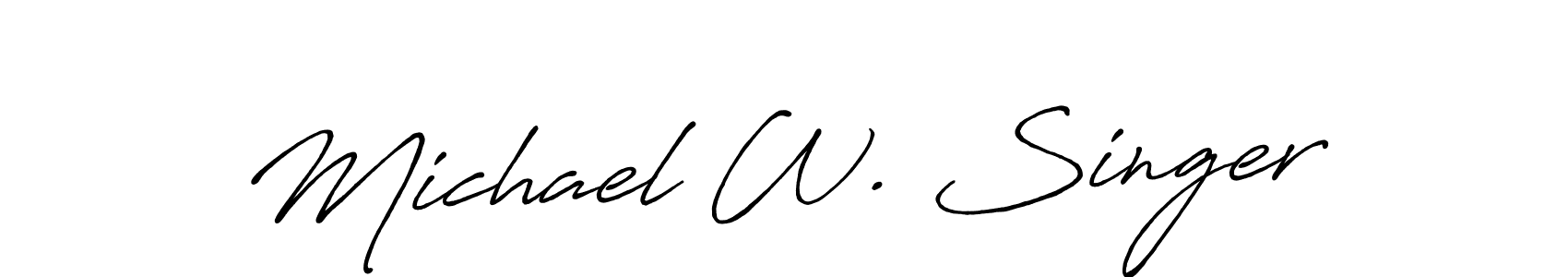 Make a short Michael W. Singer signature style. Manage your documents anywhere anytime using Antro_Vectra_Bolder. Create and add eSignatures, submit forms, share and send files easily. Michael W. Singer signature style 7 images and pictures png