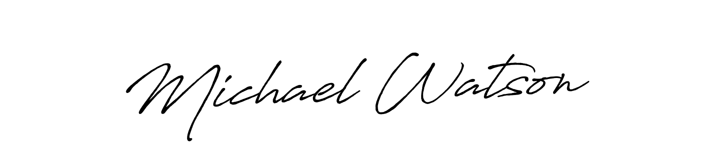 Create a beautiful signature design for name Michael Watson. With this signature (Antro_Vectra_Bolder) fonts, you can make a handwritten signature for free. Michael Watson signature style 7 images and pictures png