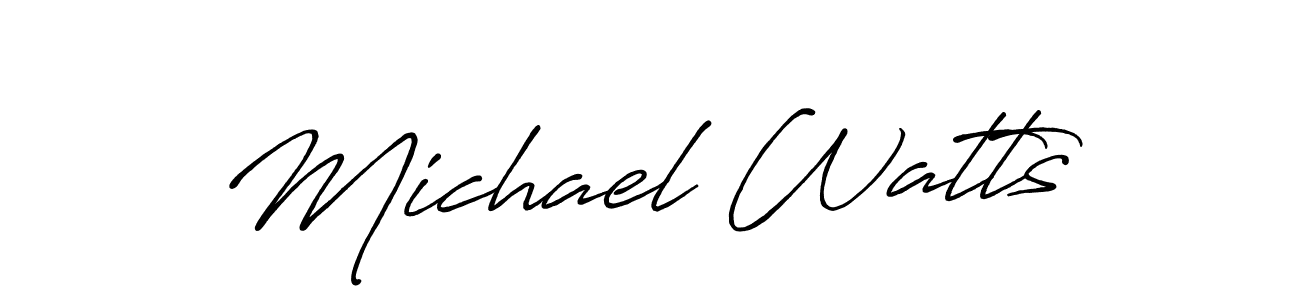Once you've used our free online signature maker to create your best signature Antro_Vectra_Bolder style, it's time to enjoy all of the benefits that Michael Watts name signing documents. Michael Watts signature style 7 images and pictures png