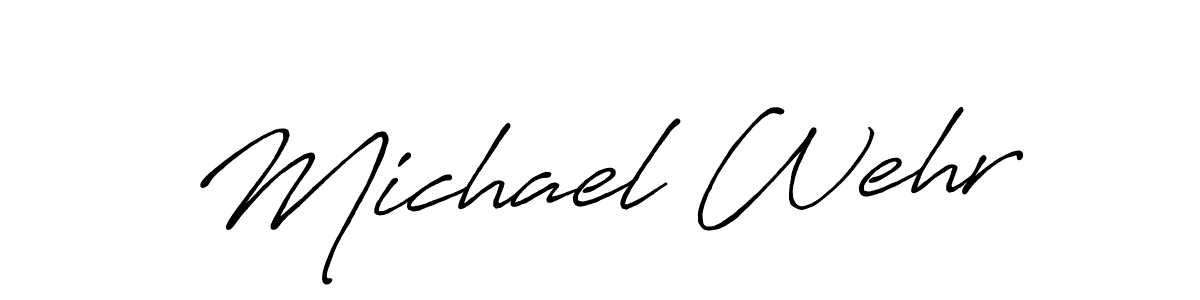 Antro_Vectra_Bolder is a professional signature style that is perfect for those who want to add a touch of class to their signature. It is also a great choice for those who want to make their signature more unique. Get Michael Wehr name to fancy signature for free. Michael Wehr signature style 7 images and pictures png