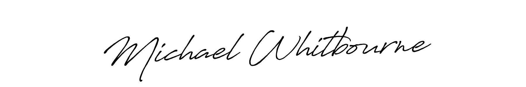 Design your own signature with our free online signature maker. With this signature software, you can create a handwritten (Antro_Vectra_Bolder) signature for name Michael Whitbourne. Michael Whitbourne signature style 7 images and pictures png