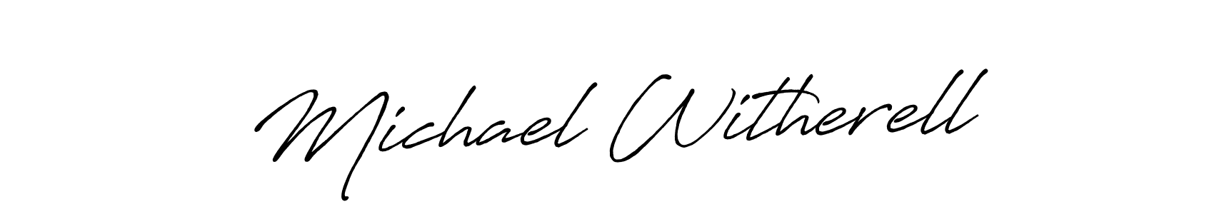 How to make Michael Witherell signature? Antro_Vectra_Bolder is a professional autograph style. Create handwritten signature for Michael Witherell name. Michael Witherell signature style 7 images and pictures png