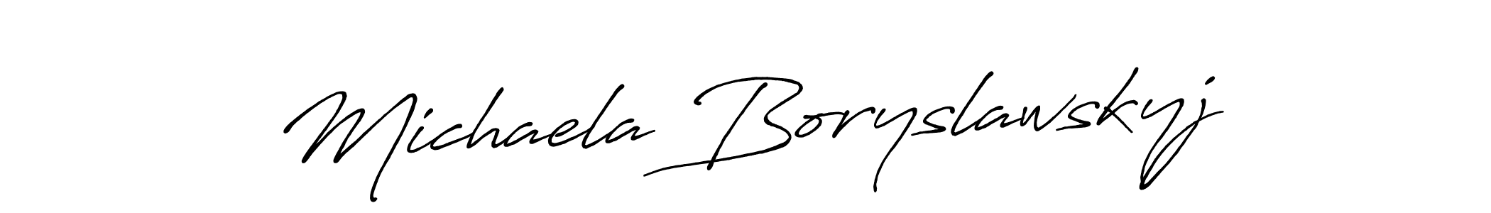 Best and Professional Signature Style for Michaela Boryslawskyj. Antro_Vectra_Bolder Best Signature Style Collection. Michaela Boryslawskyj signature style 7 images and pictures png