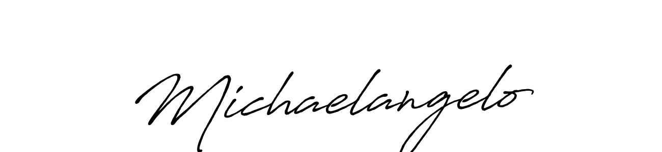 Create a beautiful signature design for name Michaelangelo. With this signature (Antro_Vectra_Bolder) fonts, you can make a handwritten signature for free. Michaelangelo signature style 7 images and pictures png