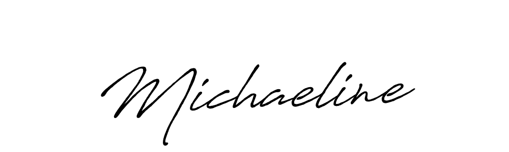 It looks lik you need a new signature style for name Michaeline. Design unique handwritten (Antro_Vectra_Bolder) signature with our free signature maker in just a few clicks. Michaeline signature style 7 images and pictures png