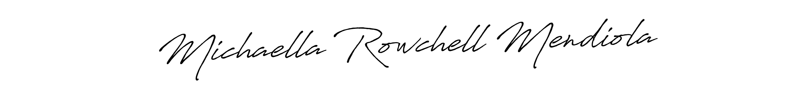 Make a short Michaella Rowchell Mendiola signature style. Manage your documents anywhere anytime using Antro_Vectra_Bolder. Create and add eSignatures, submit forms, share and send files easily. Michaella Rowchell Mendiola signature style 7 images and pictures png