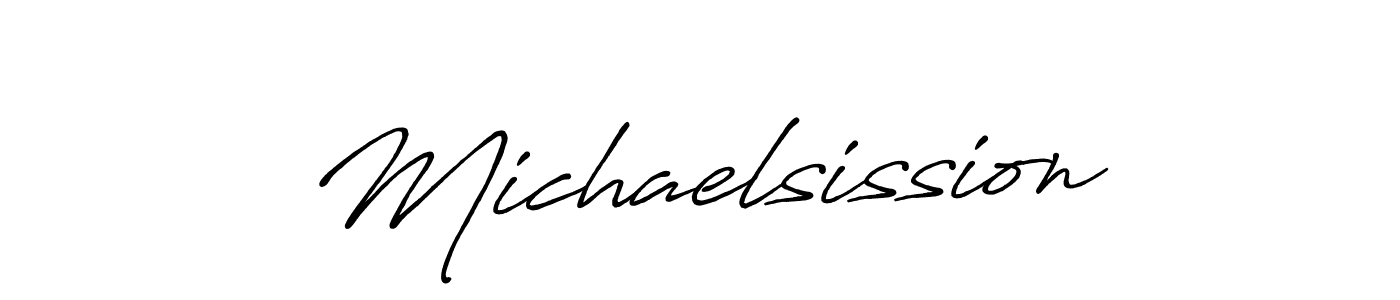 Michaelsission stylish signature style. Best Handwritten Sign (Antro_Vectra_Bolder) for my name. Handwritten Signature Collection Ideas for my name Michaelsission. Michaelsission signature style 7 images and pictures png