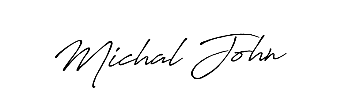 How to make Michal John signature? Antro_Vectra_Bolder is a professional autograph style. Create handwritten signature for Michal John name. Michal John signature style 7 images and pictures png