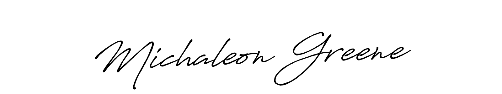 Here are the top 10 professional signature styles for the name Michaleon Greene. These are the best autograph styles you can use for your name. Michaleon Greene signature style 7 images and pictures png