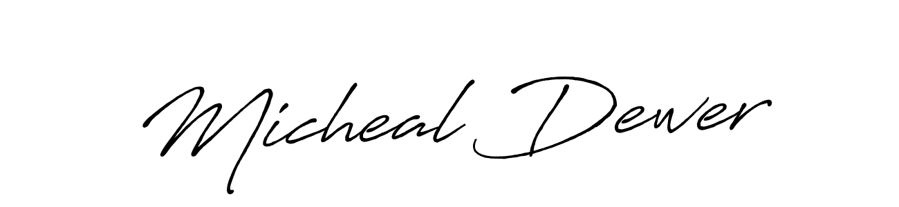 You can use this online signature creator to create a handwritten signature for the name Micheal Dewer. This is the best online autograph maker. Micheal Dewer signature style 7 images and pictures png