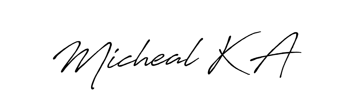 Best and Professional Signature Style for Micheal K A. Antro_Vectra_Bolder Best Signature Style Collection. Micheal K A signature style 7 images and pictures png