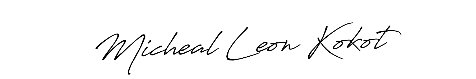 You can use this online signature creator to create a handwritten signature for the name Micheal Leon Kokot. This is the best online autograph maker. Micheal Leon Kokot signature style 7 images and pictures png