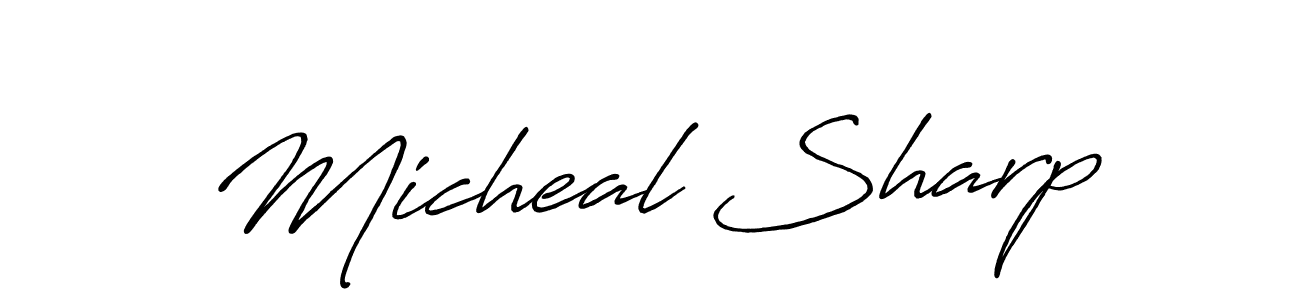 Make a short Micheal Sharp signature style. Manage your documents anywhere anytime using Antro_Vectra_Bolder. Create and add eSignatures, submit forms, share and send files easily. Micheal Sharp signature style 7 images and pictures png