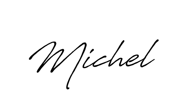 Make a beautiful signature design for name Michel. With this signature (Antro_Vectra_Bolder) style, you can create a handwritten signature for free. Michel signature style 7 images and pictures png