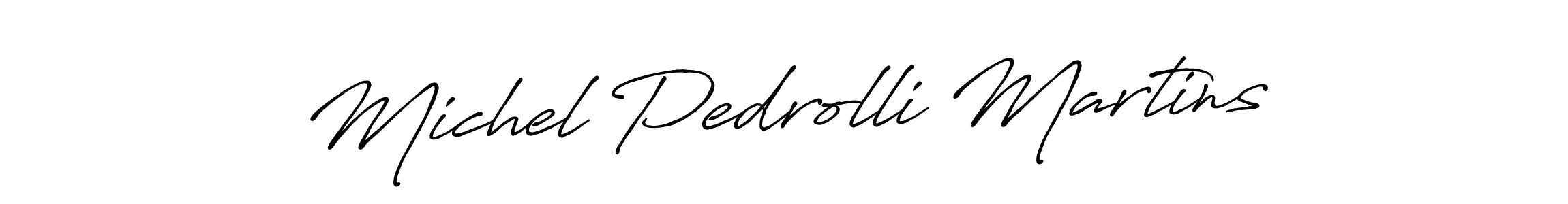Also we have Michel Pedrolli Martins name is the best signature style. Create professional handwritten signature collection using Antro_Vectra_Bolder autograph style. Michel Pedrolli Martins signature style 7 images and pictures png