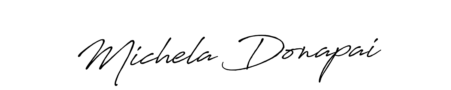 Once you've used our free online signature maker to create your best signature Antro_Vectra_Bolder style, it's time to enjoy all of the benefits that Michela Donapai name signing documents. Michela Donapai signature style 7 images and pictures png