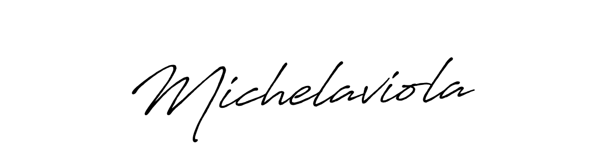 It looks lik you need a new signature style for name Michelaviola. Design unique handwritten (Antro_Vectra_Bolder) signature with our free signature maker in just a few clicks. Michelaviola signature style 7 images and pictures png