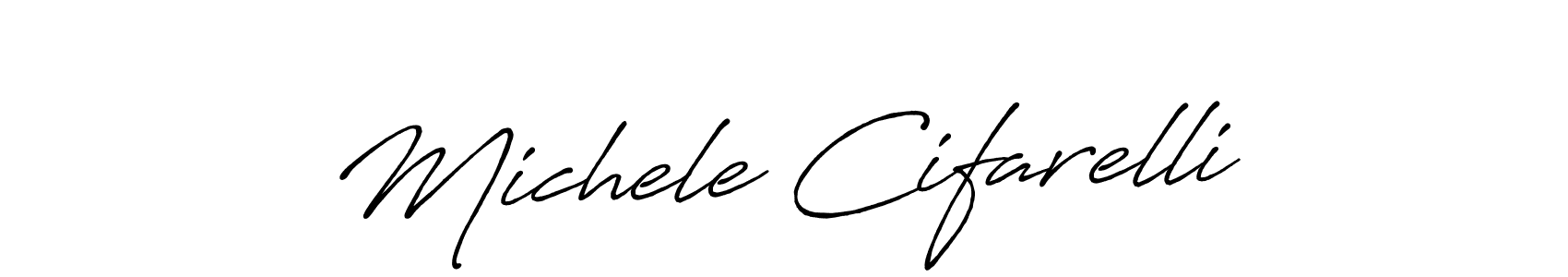 Make a short Michele Cifarelli signature style. Manage your documents anywhere anytime using Antro_Vectra_Bolder. Create and add eSignatures, submit forms, share and send files easily. Michele Cifarelli signature style 7 images and pictures png