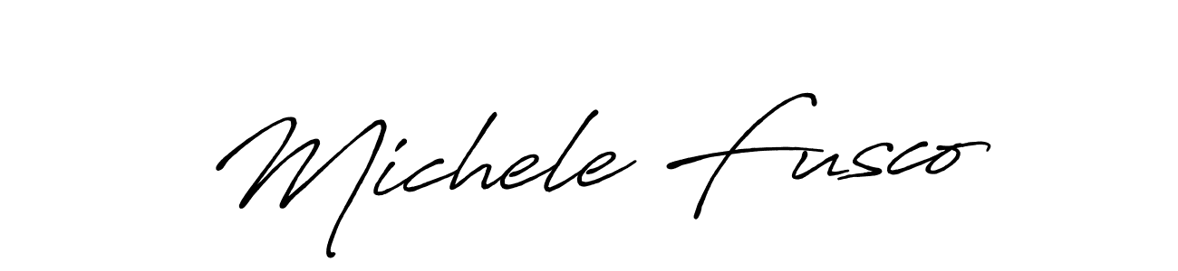 How to make Michele Fusco signature? Antro_Vectra_Bolder is a professional autograph style. Create handwritten signature for Michele Fusco name. Michele Fusco signature style 7 images and pictures png