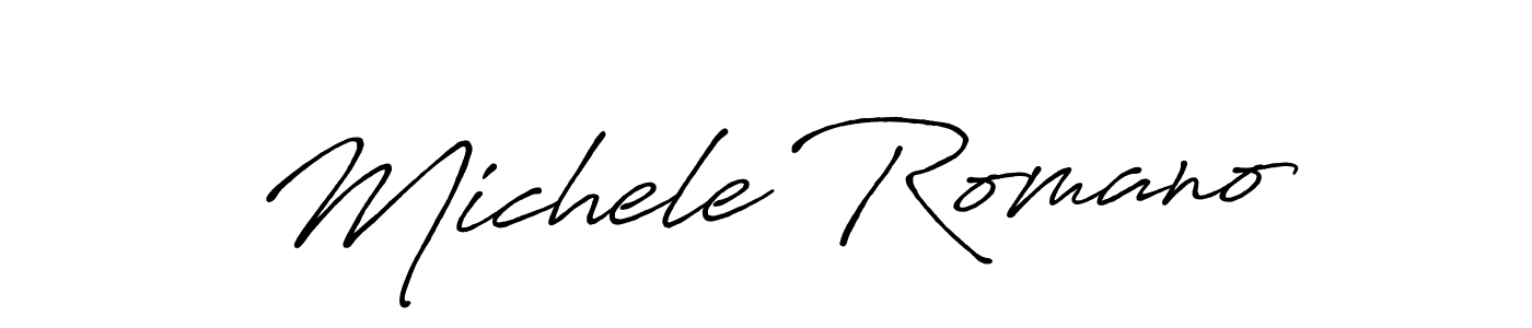 Also You can easily find your signature by using the search form. We will create Michele Romano name handwritten signature images for you free of cost using Antro_Vectra_Bolder sign style. Michele Romano signature style 7 images and pictures png