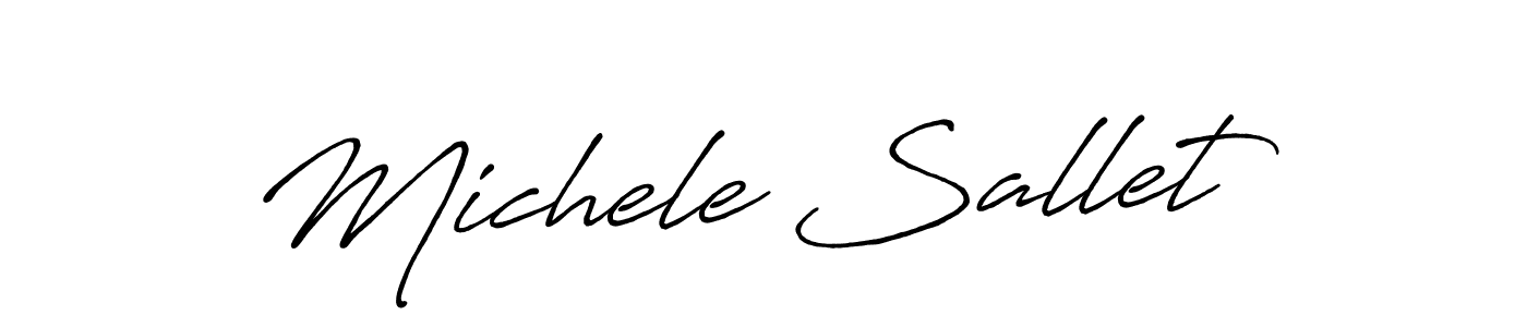 Use a signature maker to create a handwritten signature online. With this signature software, you can design (Antro_Vectra_Bolder) your own signature for name Michele Sallet. Michele Sallet signature style 7 images and pictures png