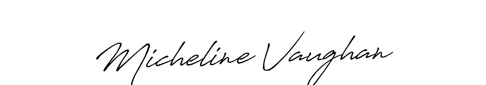 if you are searching for the best signature style for your name Micheline Vaughan. so please give up your signature search. here we have designed multiple signature styles  using Antro_Vectra_Bolder. Micheline Vaughan signature style 7 images and pictures png