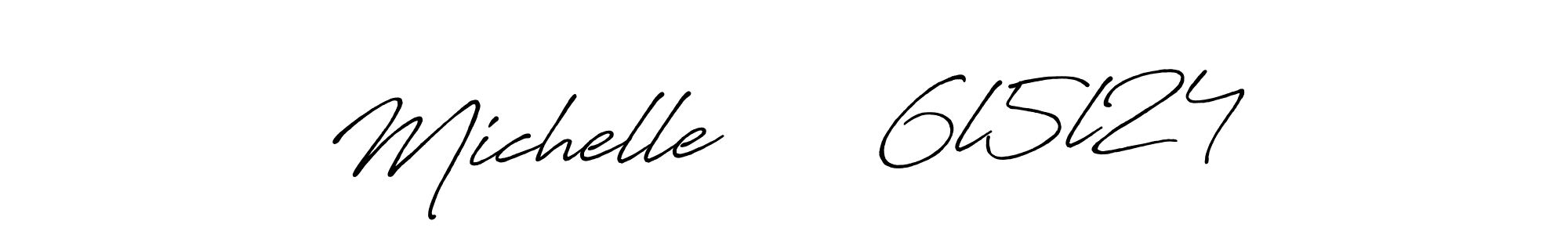 Michelle      6l5l24 stylish signature style. Best Handwritten Sign (Antro_Vectra_Bolder) for my name. Handwritten Signature Collection Ideas for my name Michelle      6l5l24. Michelle      6l5l24 signature style 7 images and pictures png