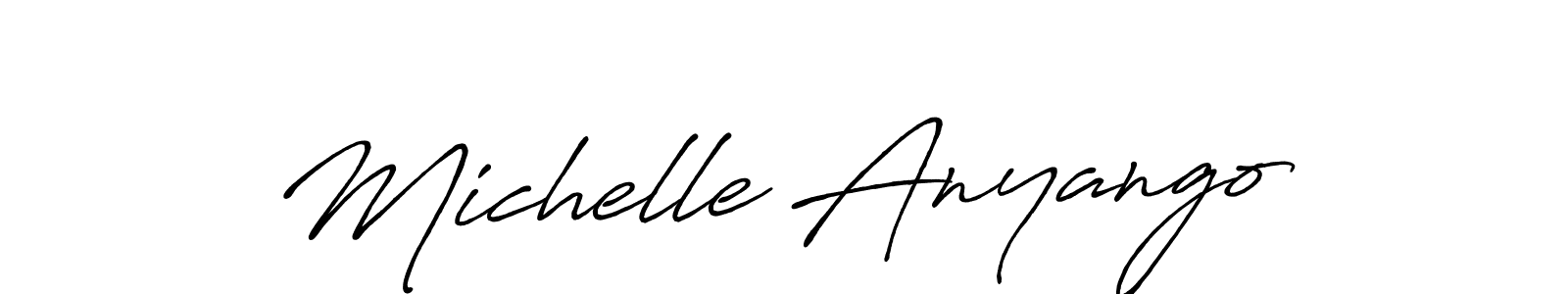 Also You can easily find your signature by using the search form. We will create Michelle Anyango name handwritten signature images for you free of cost using Antro_Vectra_Bolder sign style. Michelle Anyango signature style 7 images and pictures png