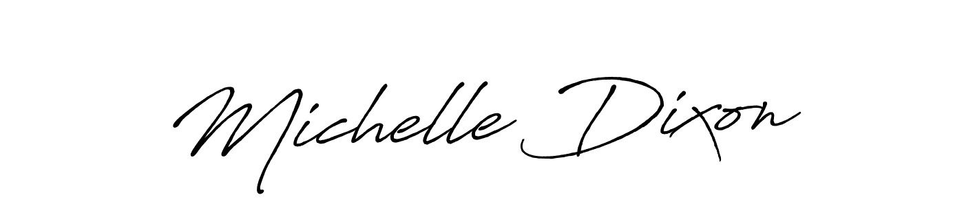 Create a beautiful signature design for name Michelle Dixon. With this signature (Antro_Vectra_Bolder) fonts, you can make a handwritten signature for free. Michelle Dixon signature style 7 images and pictures png