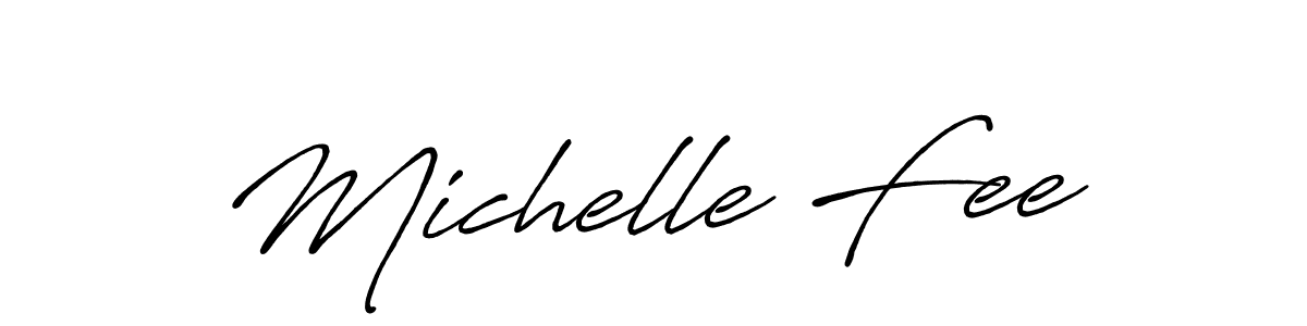 Create a beautiful signature design for name Michelle Fee. With this signature (Antro_Vectra_Bolder) fonts, you can make a handwritten signature for free. Michelle Fee signature style 7 images and pictures png