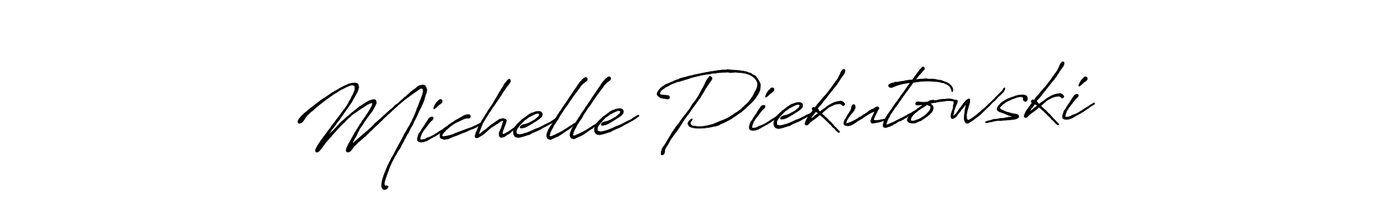 It looks lik you need a new signature style for name Michelle Piekutowski. Design unique handwritten (Antro_Vectra_Bolder) signature with our free signature maker in just a few clicks. Michelle Piekutowski signature style 7 images and pictures png