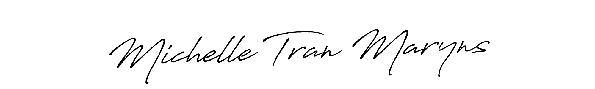 Design your own signature with our free online signature maker. With this signature software, you can create a handwritten (Antro_Vectra_Bolder) signature for name Michelle Tran Maryns. Michelle Tran Maryns signature style 7 images and pictures png