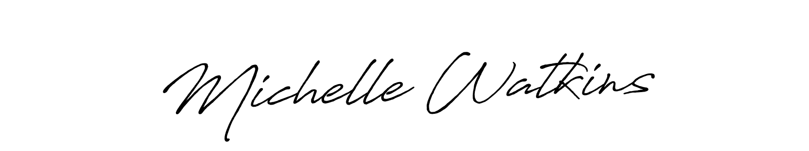 You should practise on your own different ways (Antro_Vectra_Bolder) to write your name (Michelle Watkins) in signature. don't let someone else do it for you. Michelle Watkins signature style 7 images and pictures png