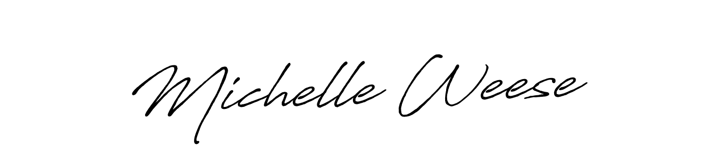 It looks lik you need a new signature style for name Michelle Weese. Design unique handwritten (Antro_Vectra_Bolder) signature with our free signature maker in just a few clicks. Michelle Weese signature style 7 images and pictures png