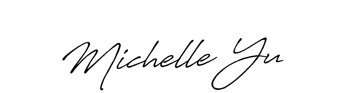 How to make Michelle Yu signature? Antro_Vectra_Bolder is a professional autograph style. Create handwritten signature for Michelle Yu name. Michelle Yu signature style 7 images and pictures png