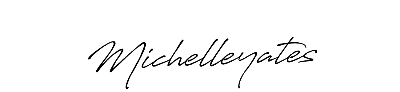 It looks lik you need a new signature style for name Michelleyates. Design unique handwritten (Antro_Vectra_Bolder) signature with our free signature maker in just a few clicks. Michelleyates signature style 7 images and pictures png